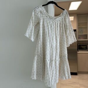 Vineyard Vines midi stretch off the shoulder dress